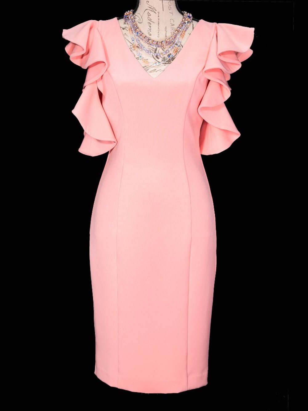 405LP - POSH COUTURE PINK DRESS